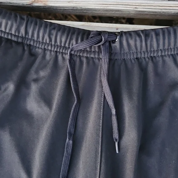 Adidas Black Pink Climalite Large Capri Pants Soft Stretchy Loose Pockets - Picture 3 of 7